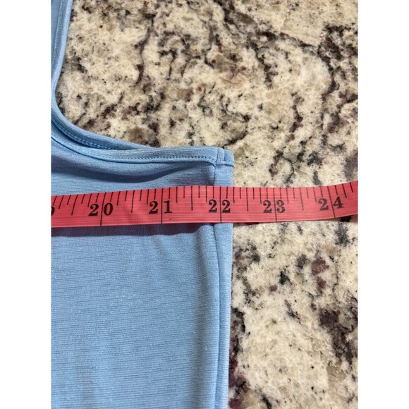 N Touch Womens Sleevless Top Petite PXL Light Blue Studded Neckline - Picture 9 of 9